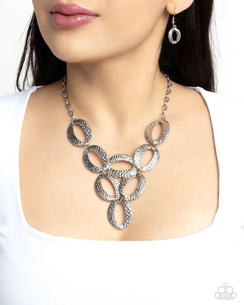 OVAL The Limit Silver Necklace