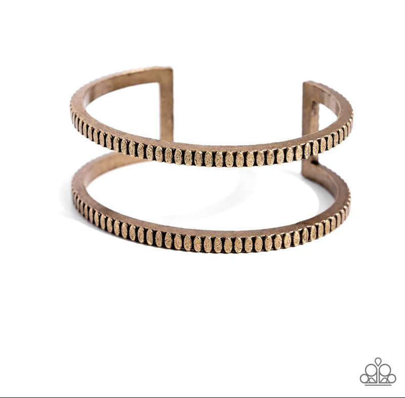 Prehistoric Passion Brass Bracelet