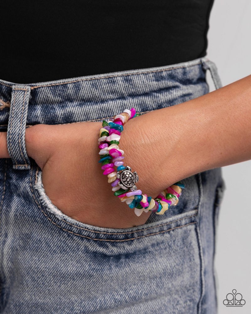 Turtle Talisman Multi Coil Bracelet