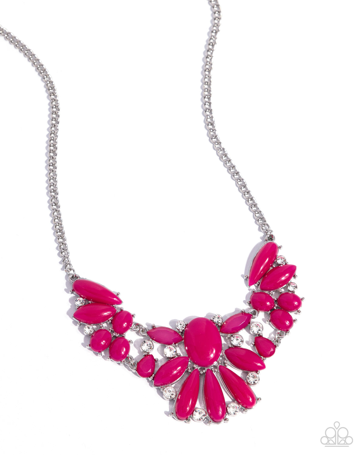 Dazzling Diadem Pink Necklace