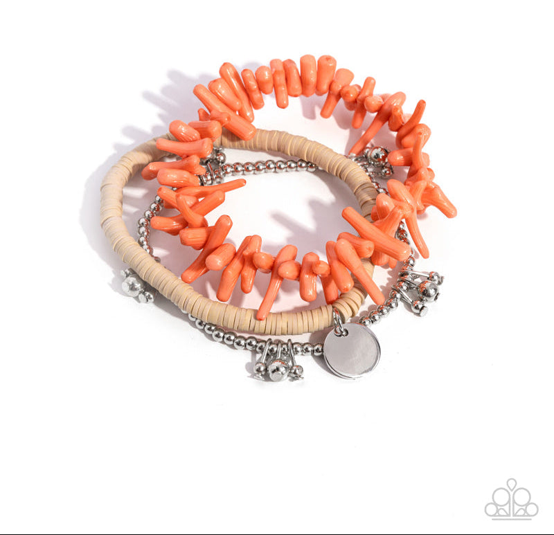 Coastal Collection Orange Bracelet