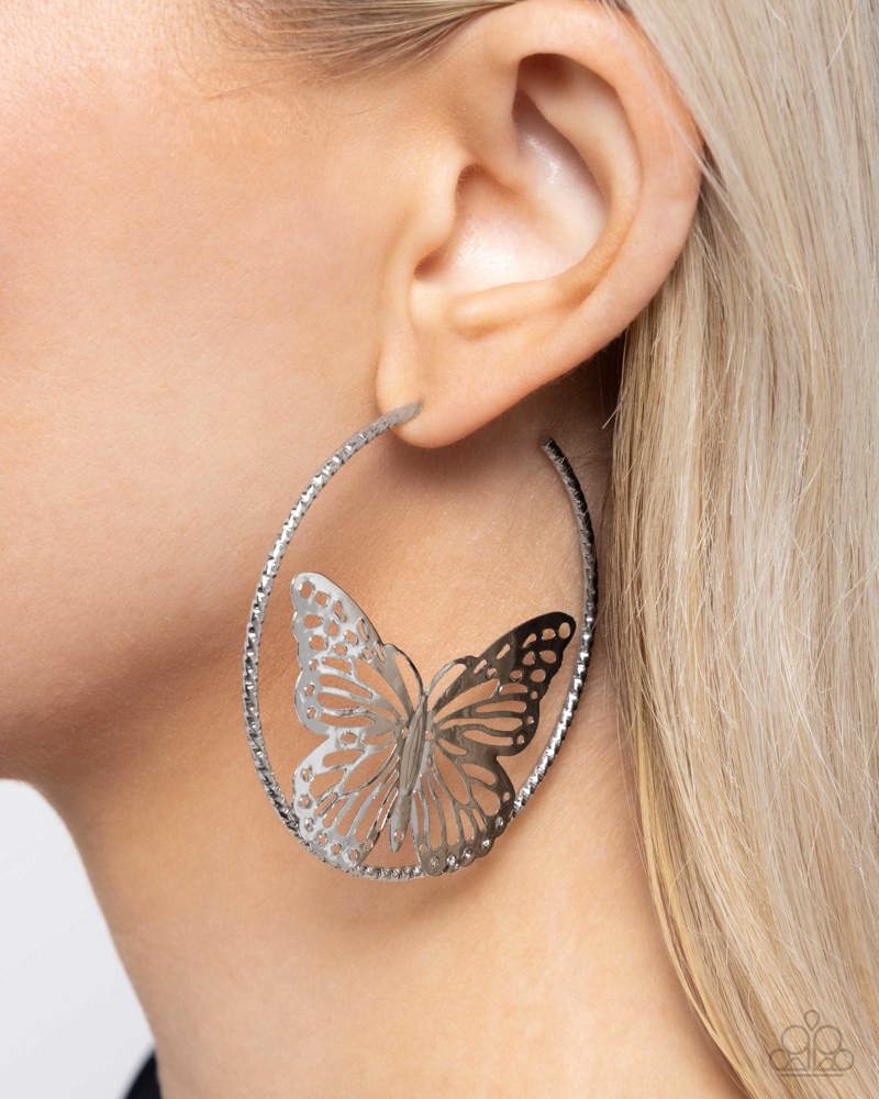 Aerial Alias Silver Hoops