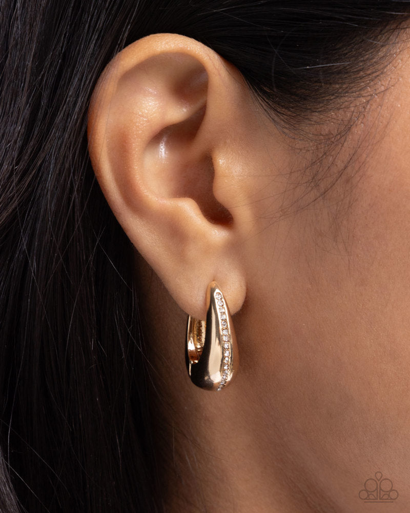 Executive Mansion Gold Hinge Hoops