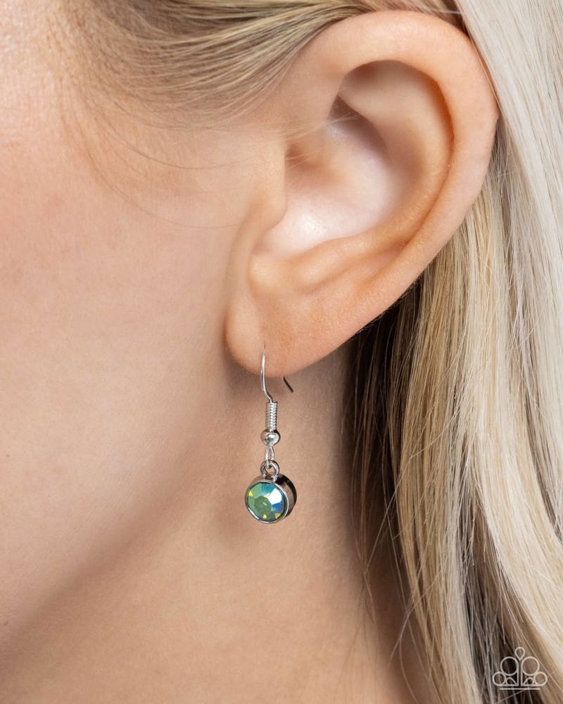 Anchored Accent Green Necklace