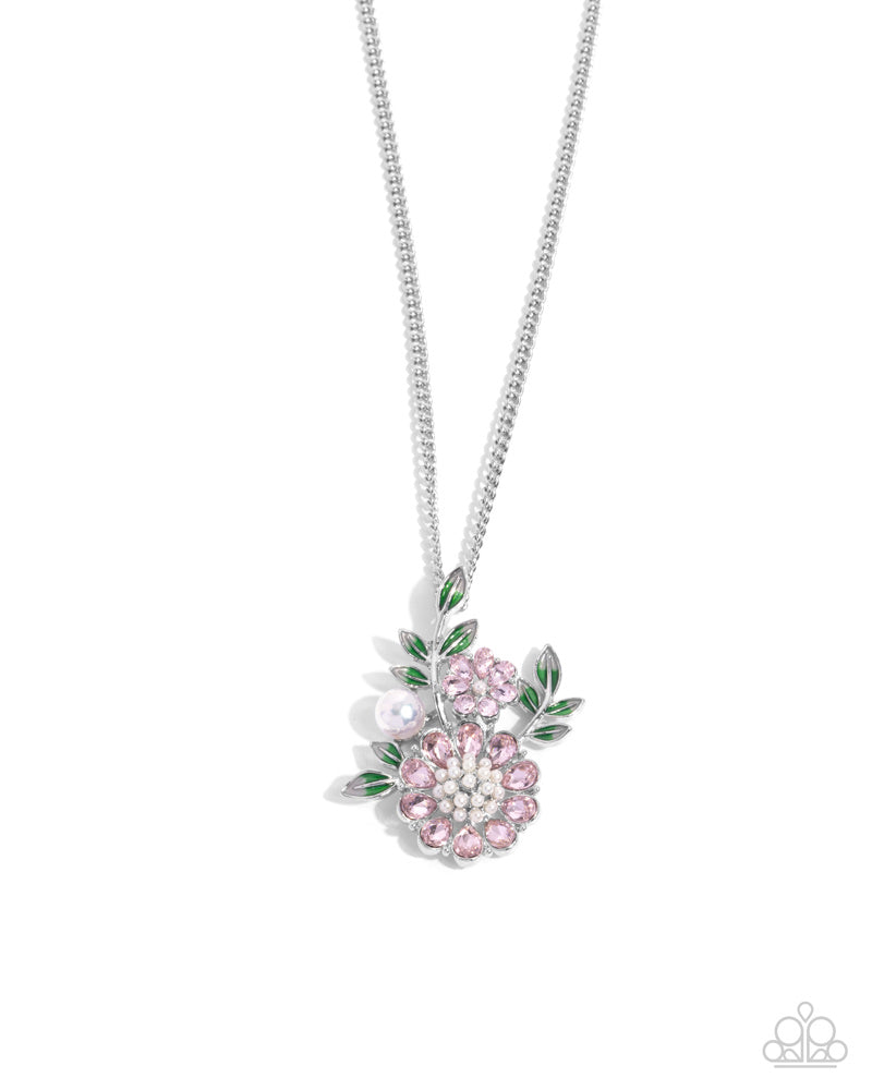 Botanical Bunch Pink Necklace