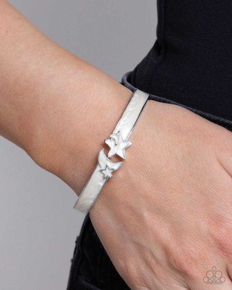 Celestial Cutie White Hinge Bracelet