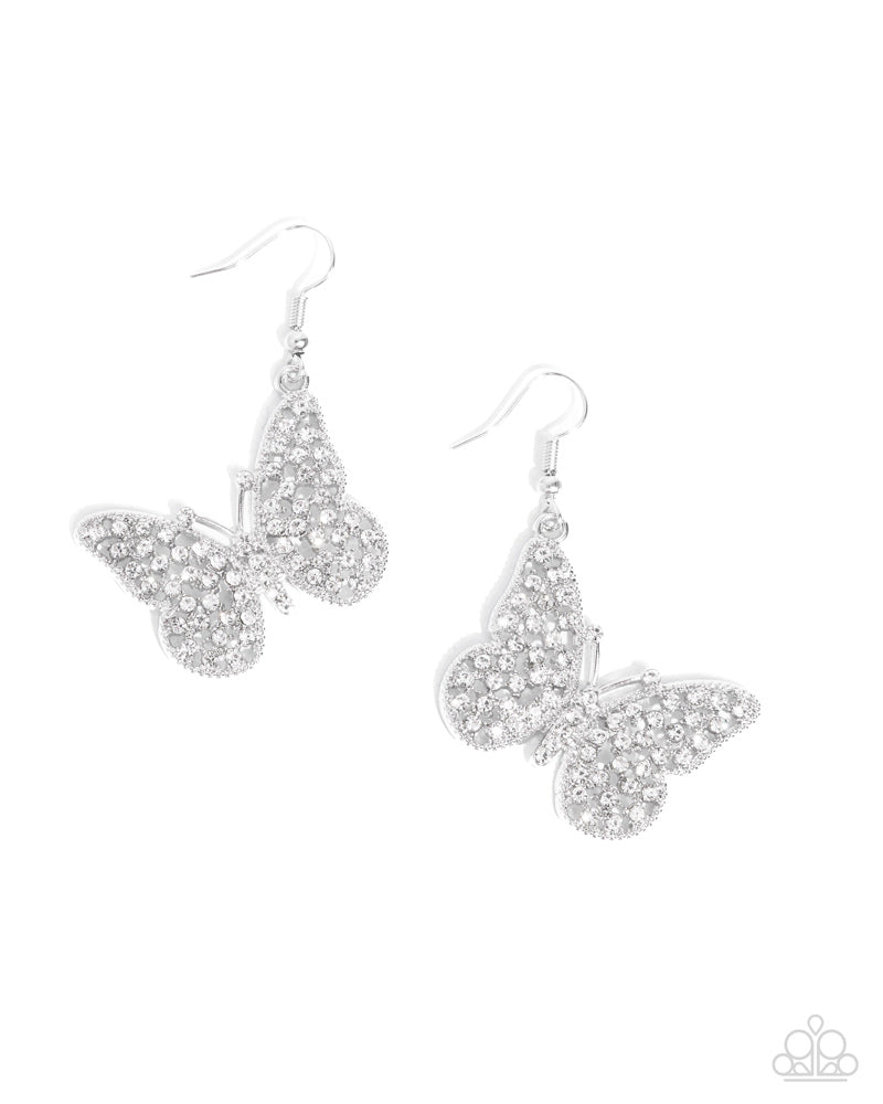 Aerial Audience White Earrings