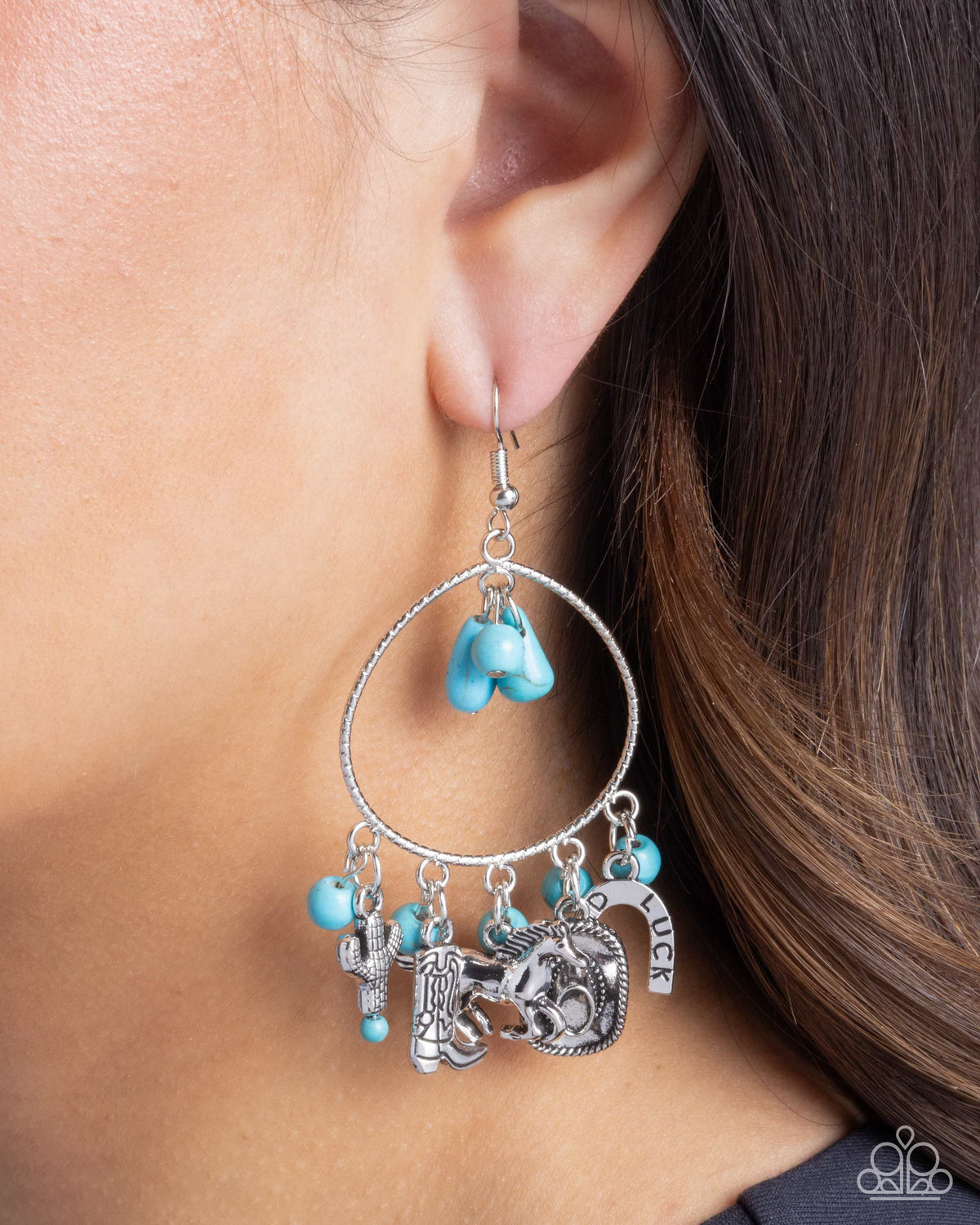 Western Whisper Blue Earrings