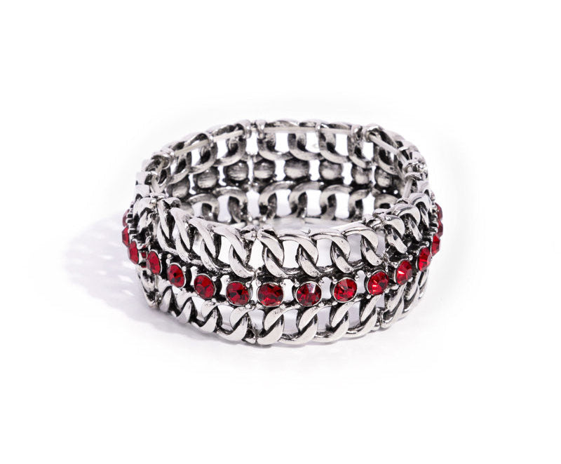 Secure Shimmer Red Bracelet
