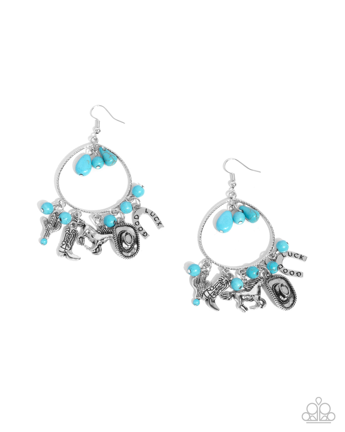 Western Whisper Blue Earrings