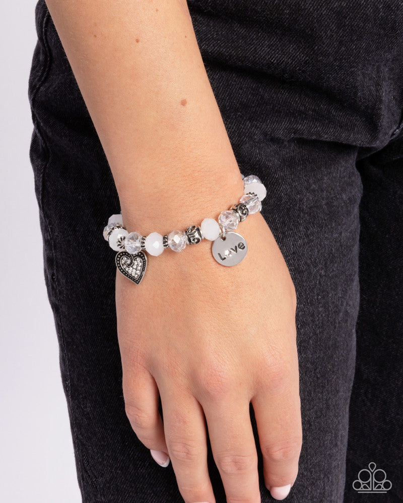 Filigree Finesse White Bracelet