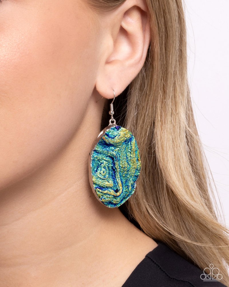 Artistic Avenue Blue Earrings