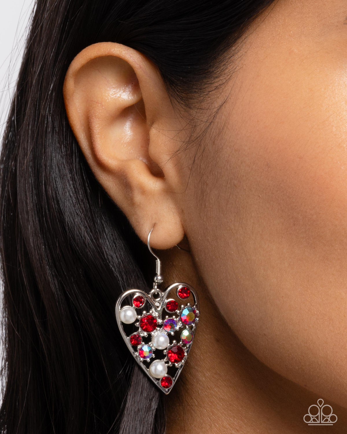 Unbelievable Shimmer Red Earrings