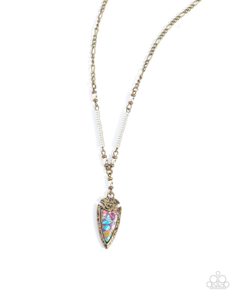 Coarse Change Purple Necklace