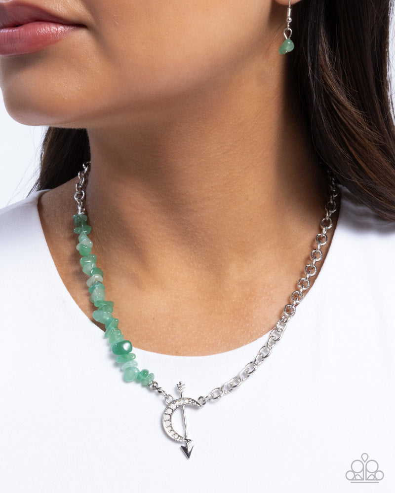 Chiseled Confidence Green Necklace