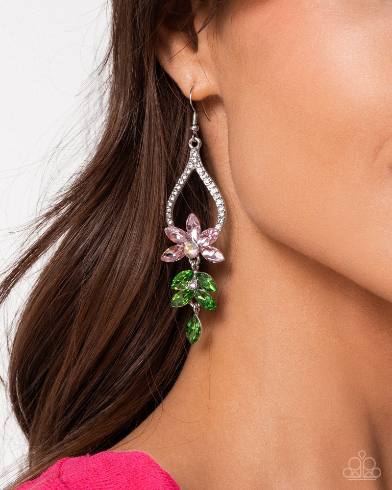 Floral Fuss Pink Earrings