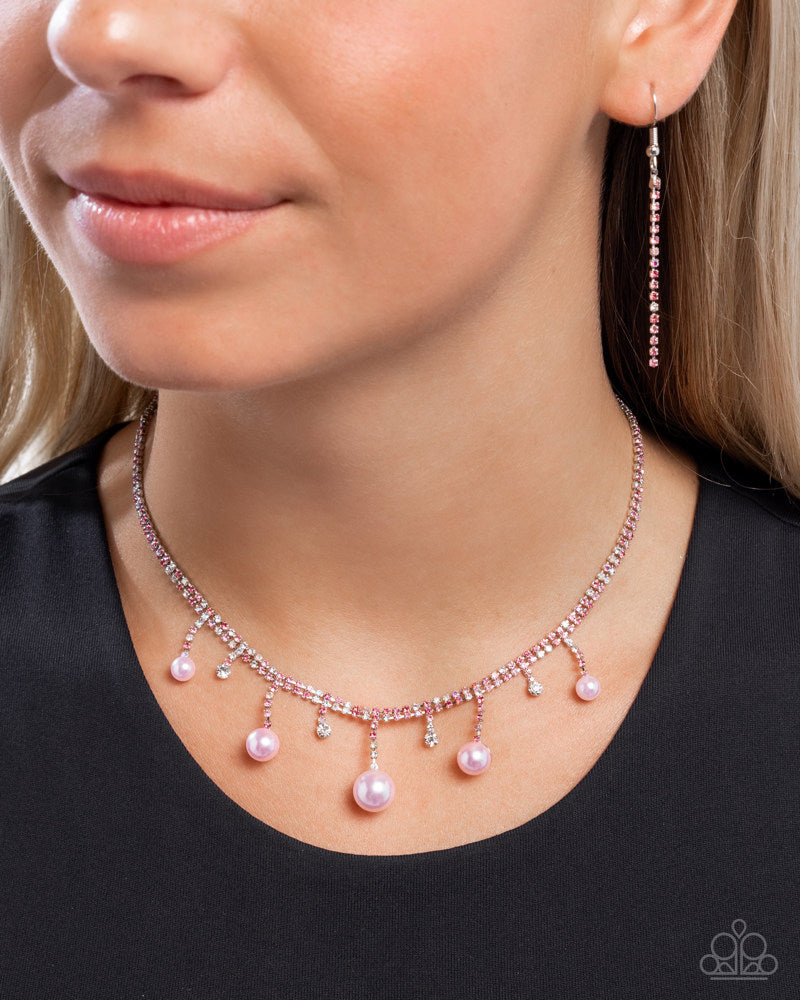 Shimmery Safeguard Pink Necklace