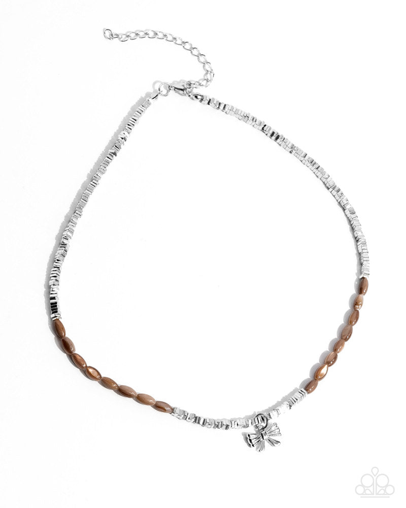 Dainty Dimension Brown Necklace
