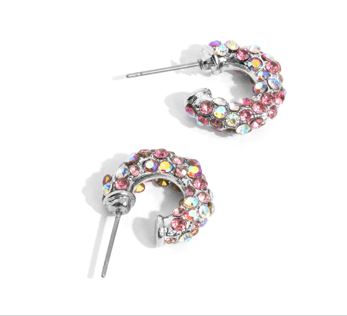 Iridescent Improv Pink Hoops