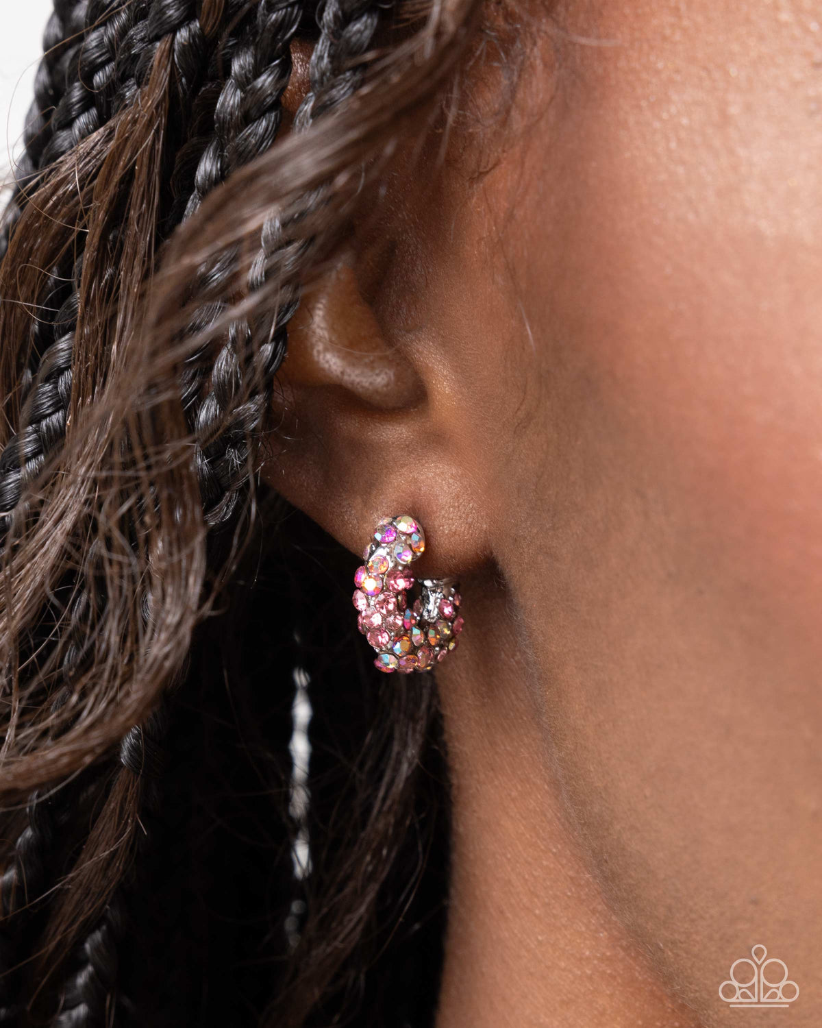 Iridescent Improv Pink Hoops
