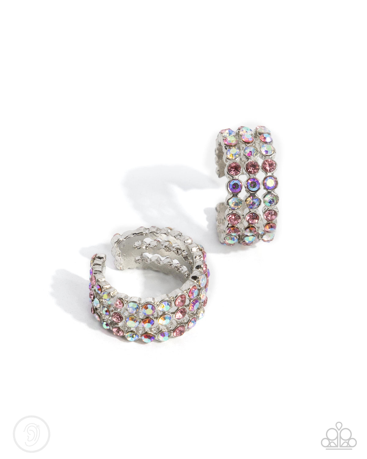 Iridescent Influence Pink Ear Cuffs