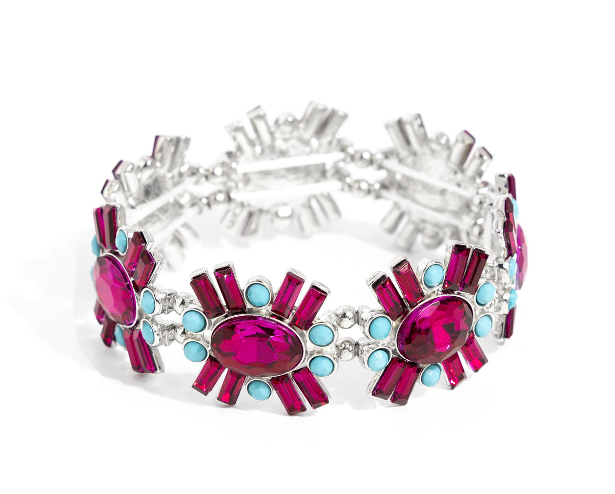 Bewildering Bling Pink Bracelet
