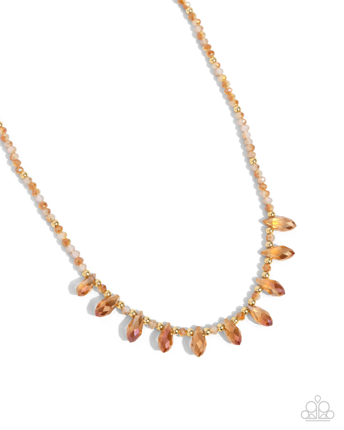 Declaration of Dazzle Orange Necklace