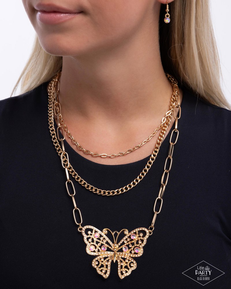 Winged Wonder Gold Necklace