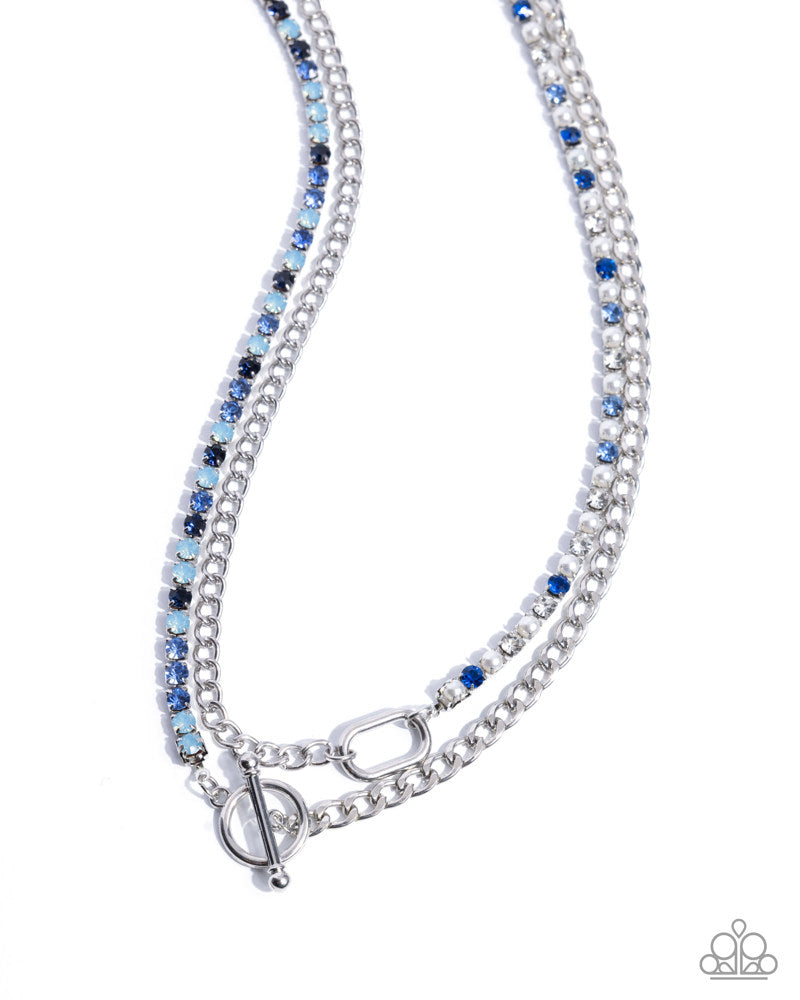 Mismatched Makeover Blue Necklace