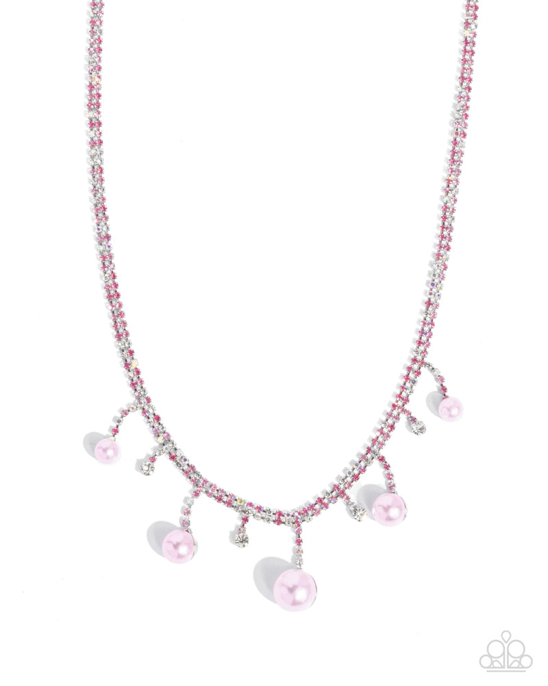 Shimmery Safeguard Pink Necklace
