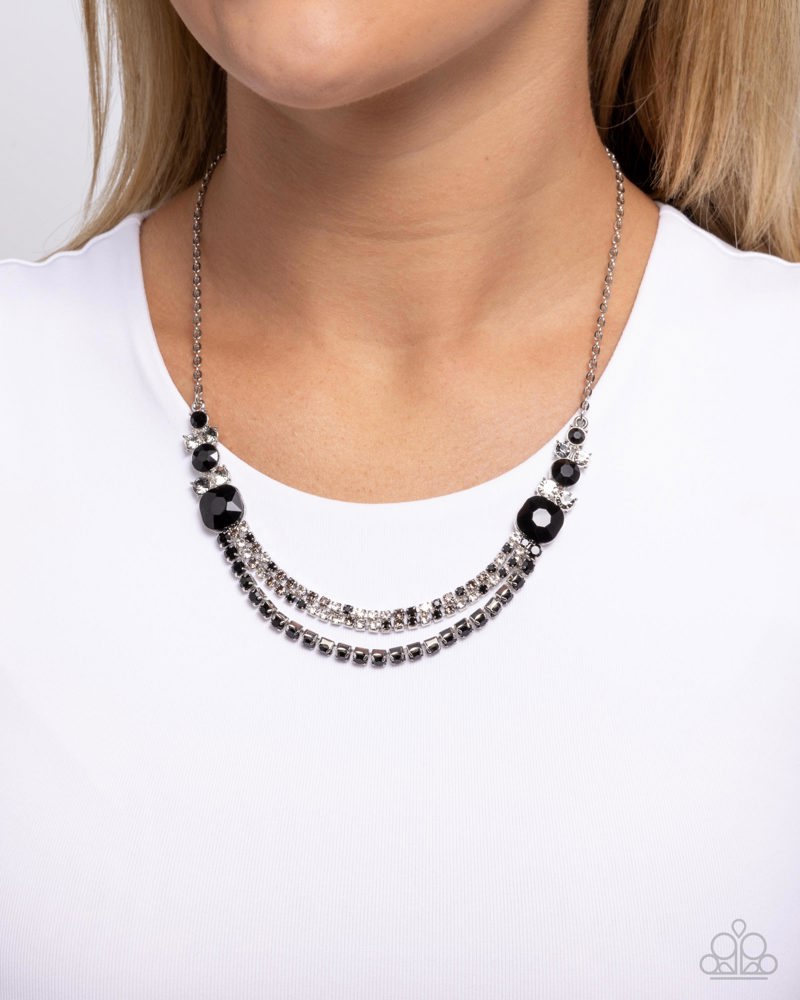 Relaxed Refinement Black Necklace