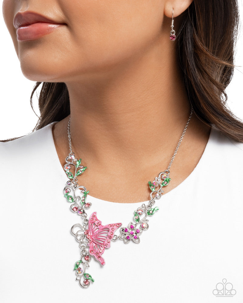 Valuable Vineyard Pink Necklace