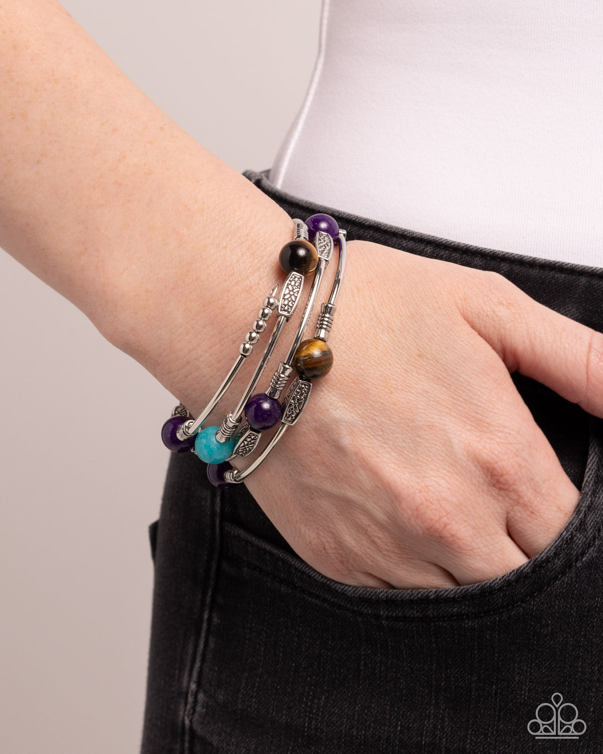 From Start to Finish Purple Bracelet