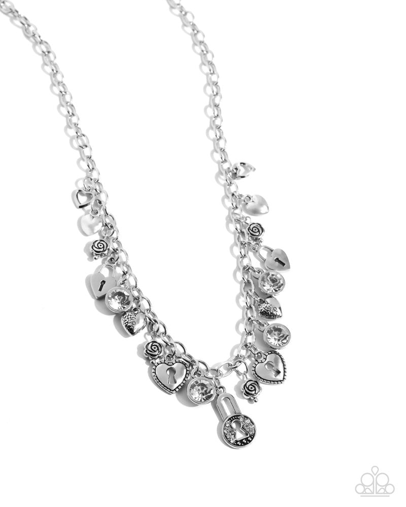 LOCKS of Love White Necklace
