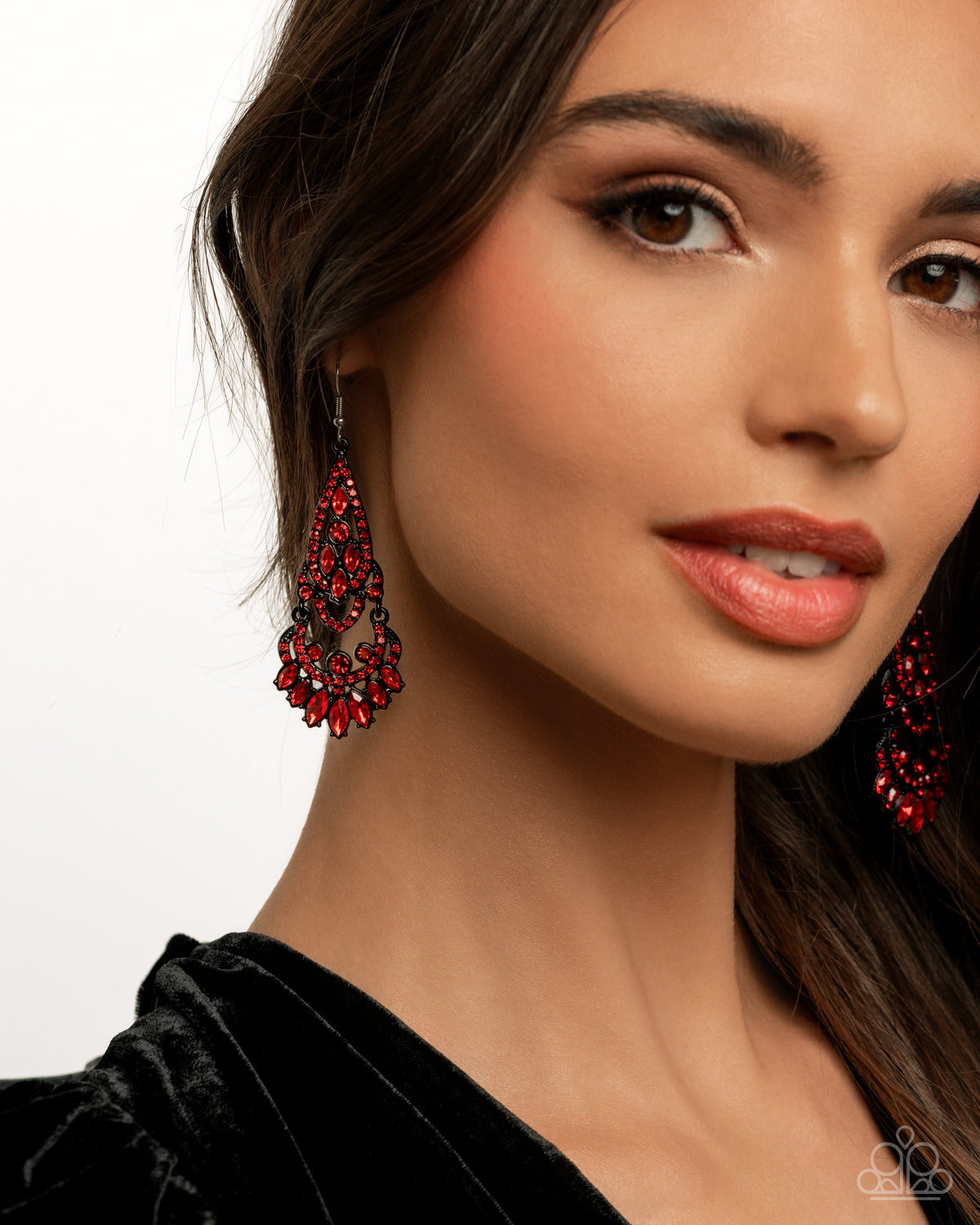 Opera Stage Red Earrings