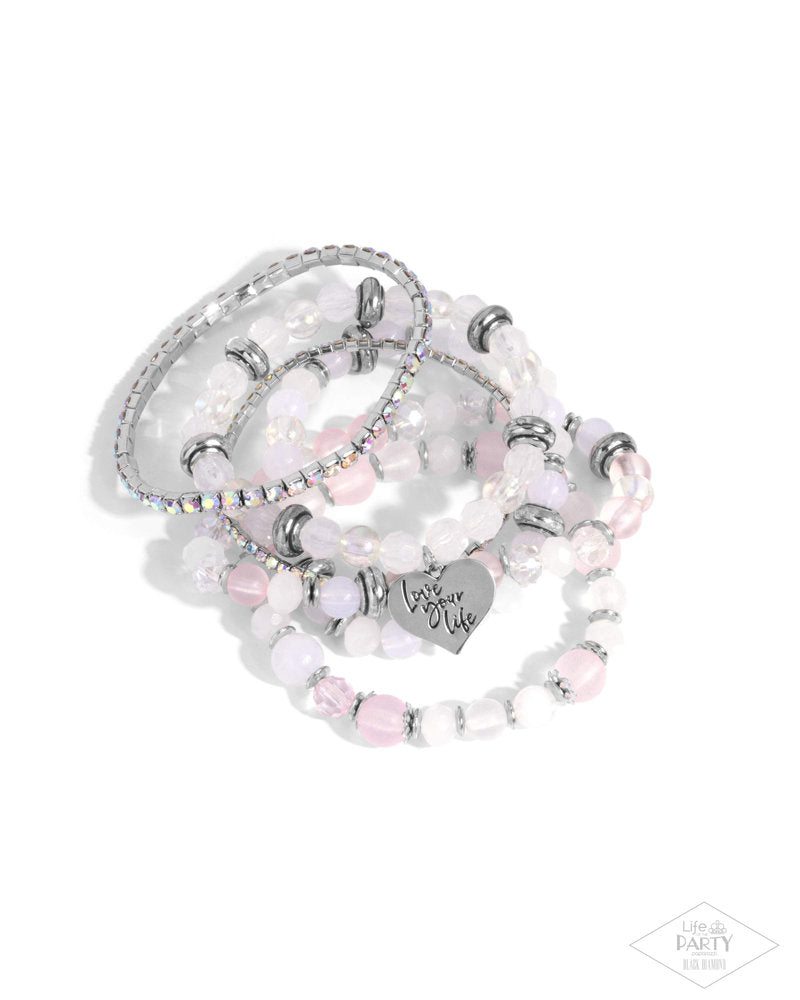 Optimistic Opulence Pink Bracelet