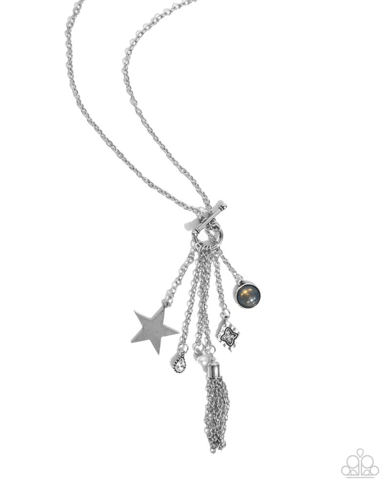Sunset Sashay Silver Necklace