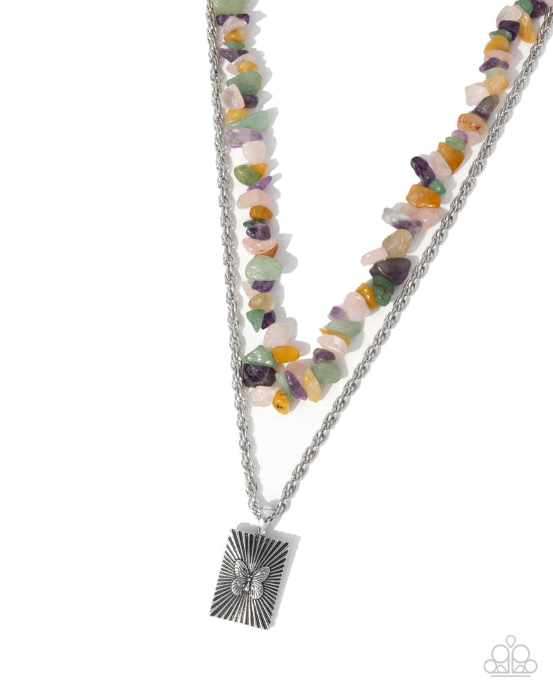 Transformational Tiers Green Necklace