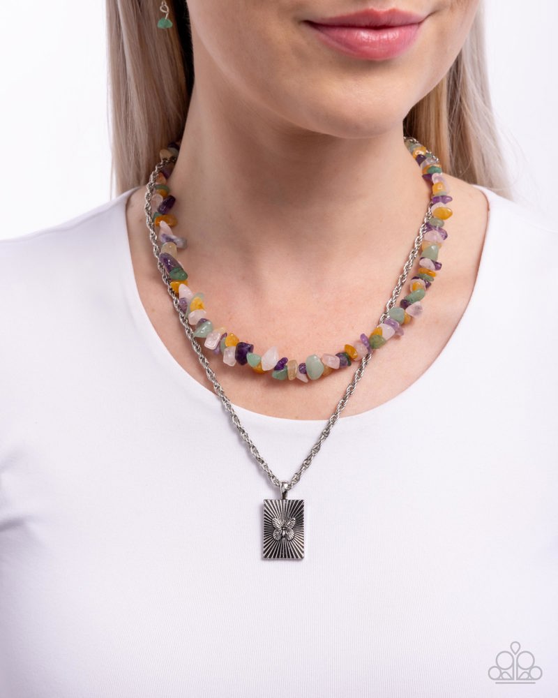 Transformational Tiers Green Necklace