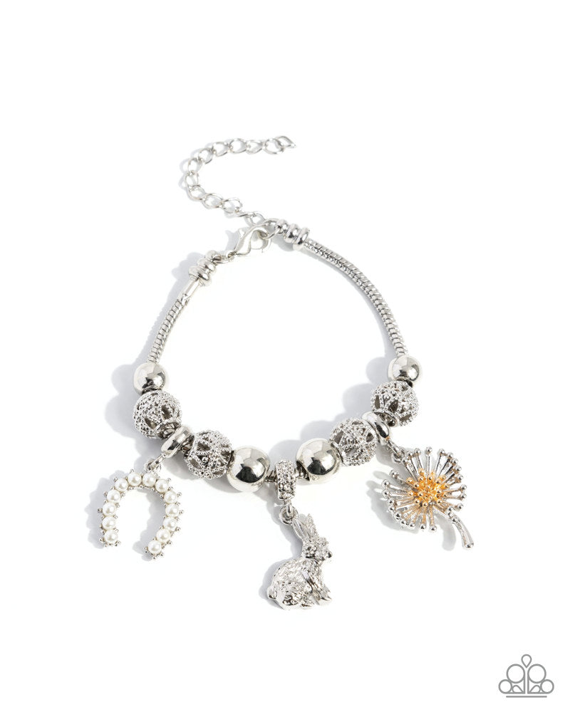 Graceful Godsend White Bracelet