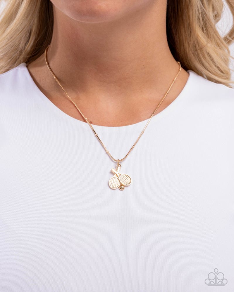 Adorable Ace Gold Necklace