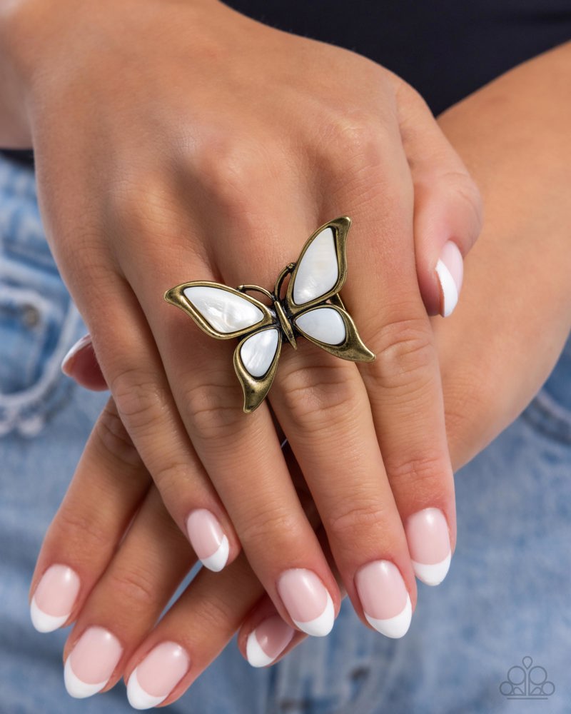 Suspended Story Brass Ring