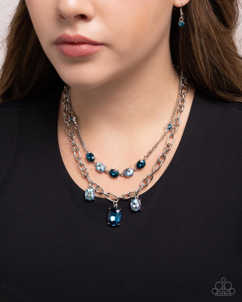Just for this Moment Blue Necklace
