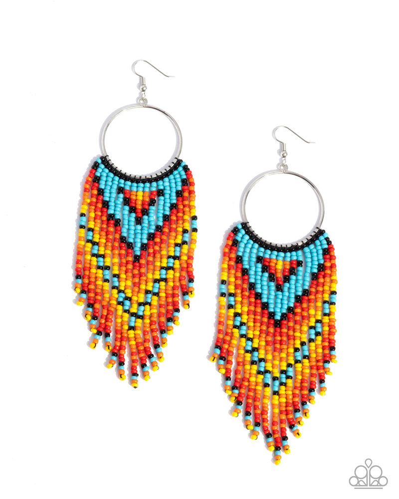 Waving the Banner Multi Earrings