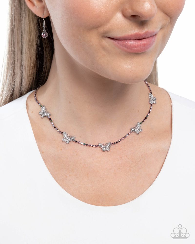 FANCIFUL of Life Purple Necklace