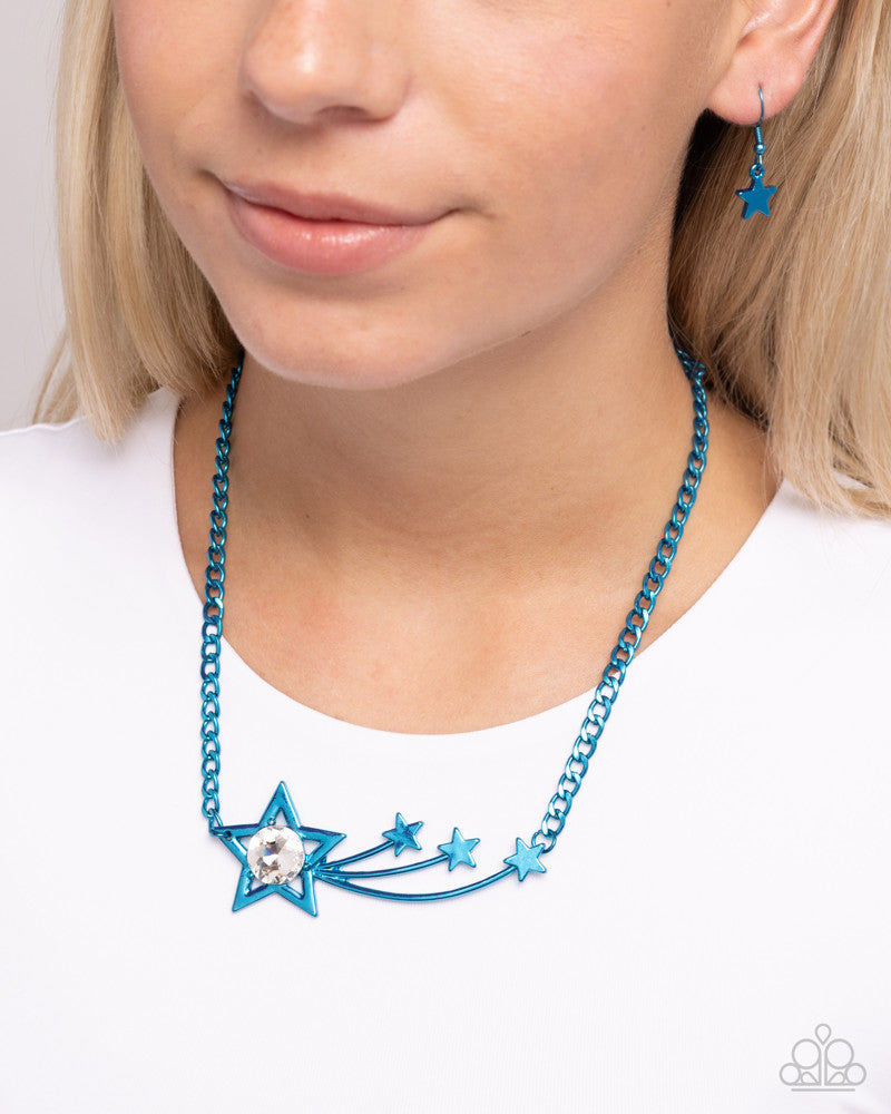 Meteor Moment Blue Necklace