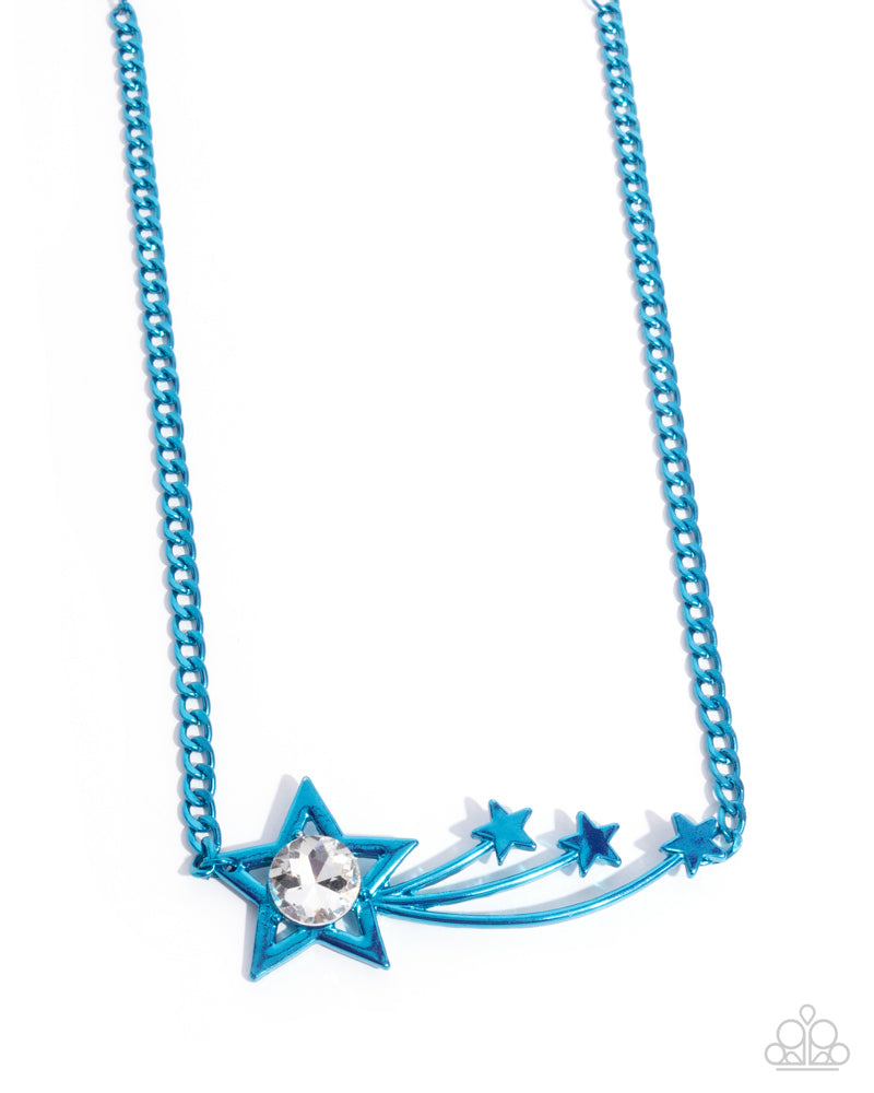 Meteor Moment Blue Necklace