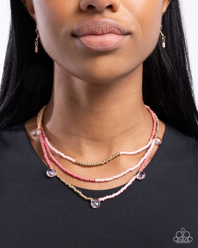 Grandeur of the World Pink Necklace