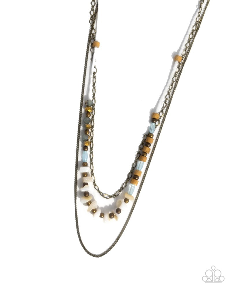 Eclectic Effort Brass Necklace