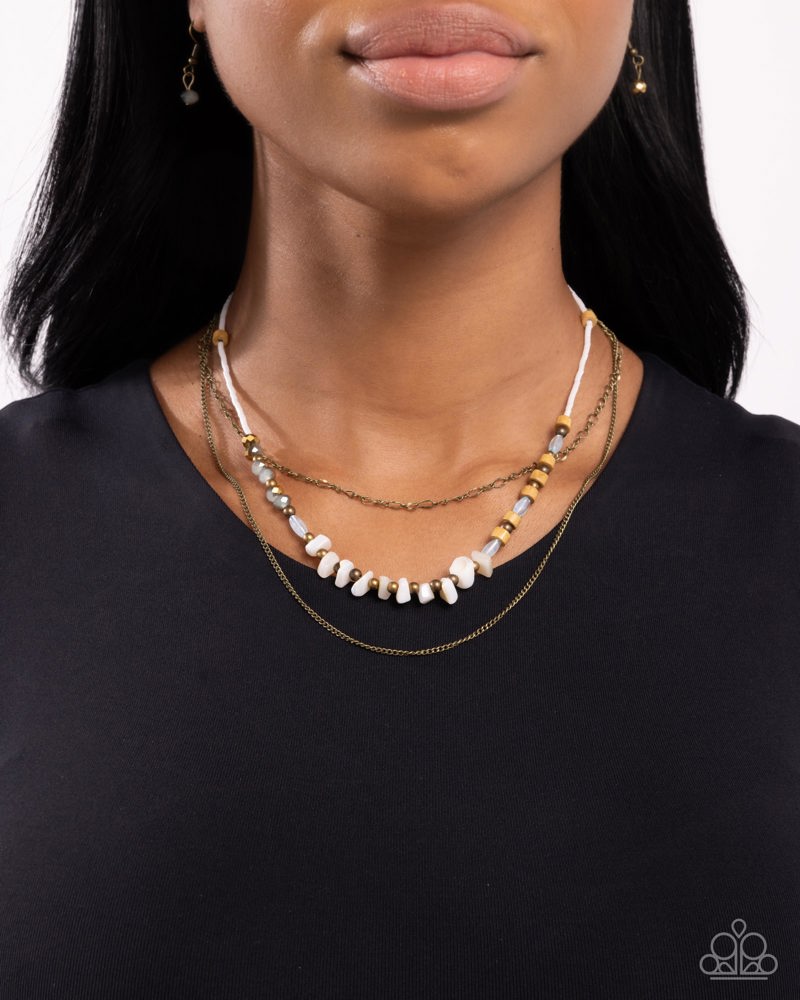 Eclectic Effort Brass Necklace